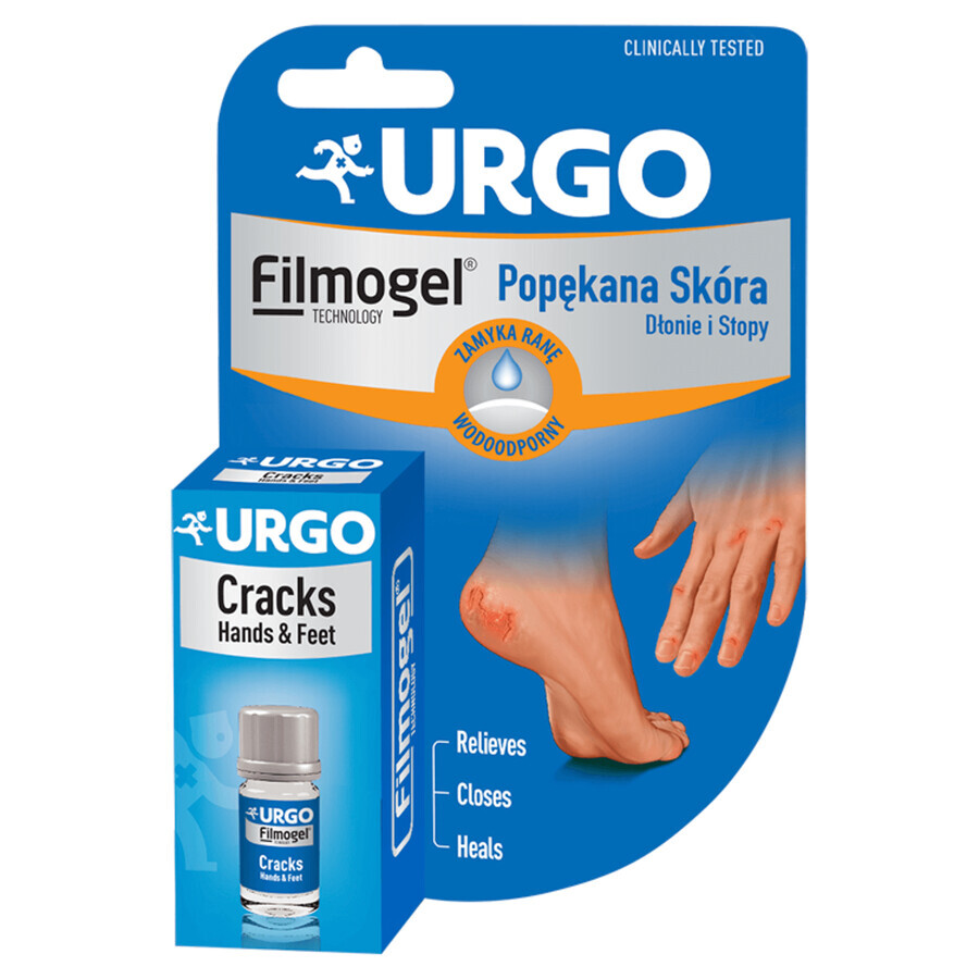 Urgo Filmogel Peau craquelée, mains et pieds, patch liquide, 3,25 ml