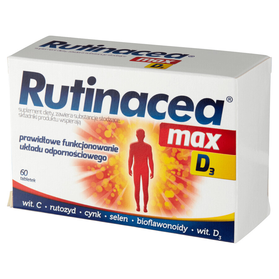 Supplemento dietetico Rutinacea Max D3 - Supporto per immunità e ossa