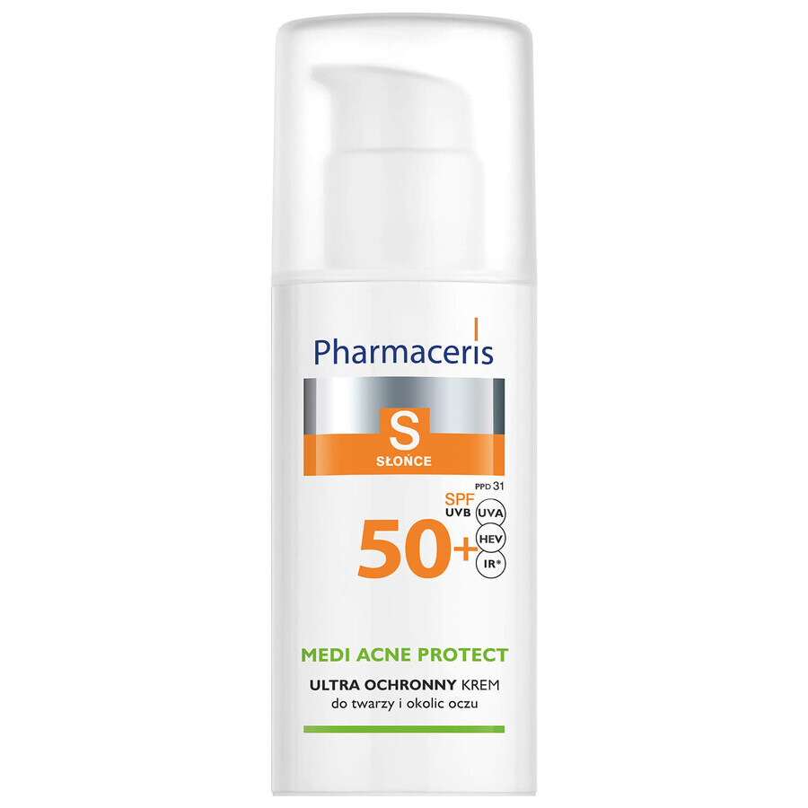 Protettore solare Pharmaceris S SPF50 per pelli acneiche 50ml.