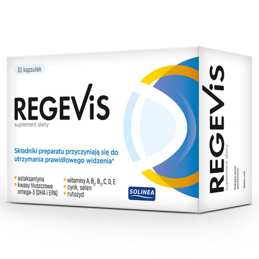 Regevis, Integratore dietetico in capsule per migliorare la salute e il benessere, 30 pz.