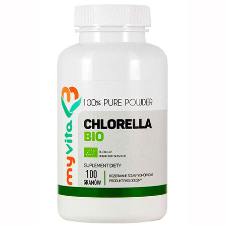 Chlorella Biologica 100g - Polvere Organica Pastello da MyVita