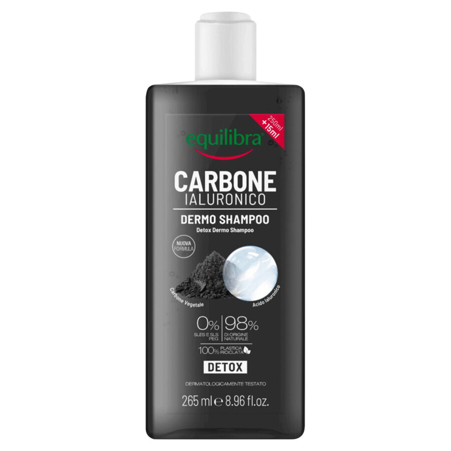 Shampoo Detox Equilibra al Carbone Attivo, 250 ml