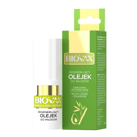 Biovax Eliksir Bambus olejek do wosów Olej Avocado 15ml