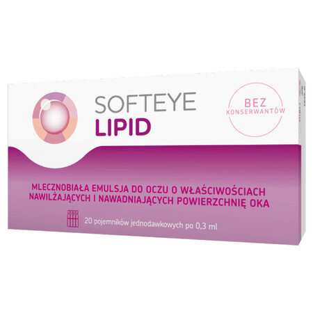 Softeye Lipid, emulsione oculare, 0,3 ml x 20 contenitori