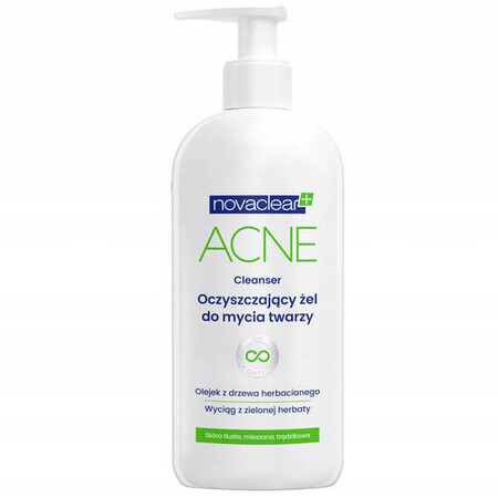 Novaclear Acne Cleanser, gel detergente viso, 150 ml