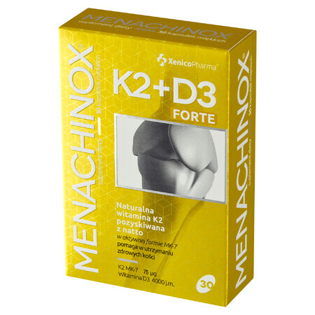 Menachinox K2 + D3 4000 UI Forte, 30 capsule molli