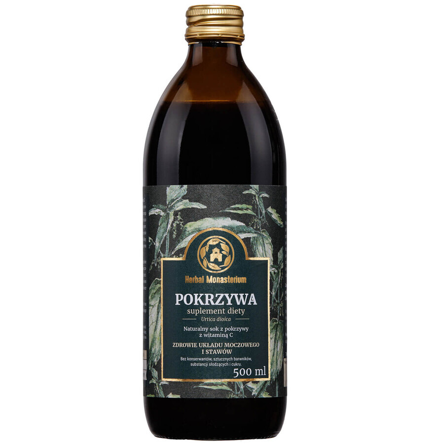 Succhiare l Nettare di Ortie del Monastero 500ml - Bevanda Vitalizzante Naturale con Ingredienti Preziosi Vegetali. Supporta la Salute e la Detossificazione Naturale.