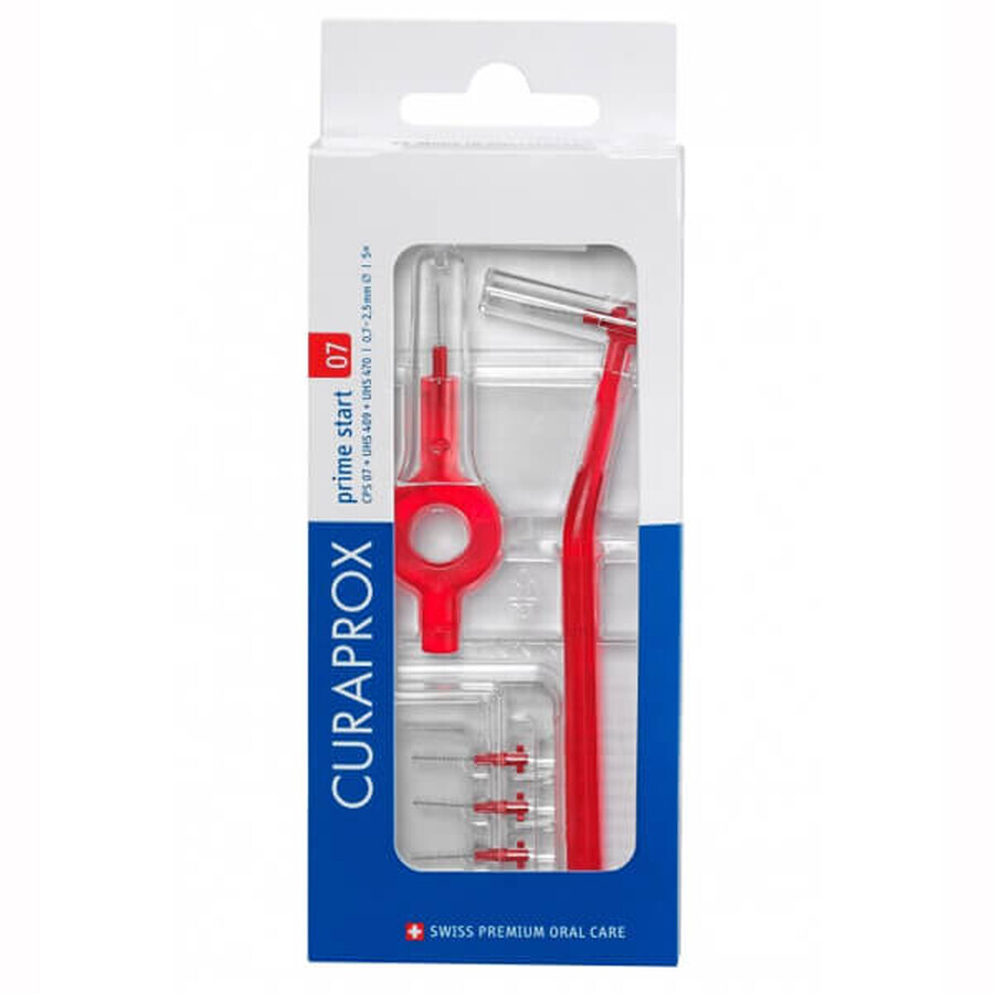 Kit di igiene orale Curaprox con 5 spazzolini CPS Prime Start, UHS 409 e UHS 470