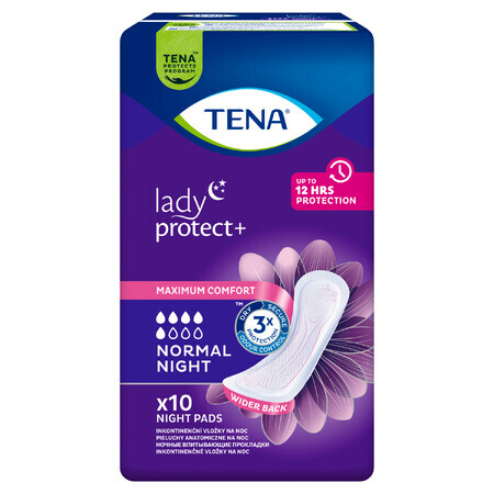 Tena Lady, tampoane sanitare urologice, Normal Night, 10 buc.