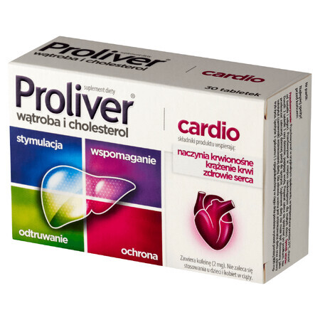 Proliver Cardio, 30 tabletek - Dugi termin wanoci!
