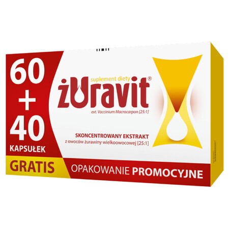 Żuravit, 60 capsule + 40 capsule gratuite