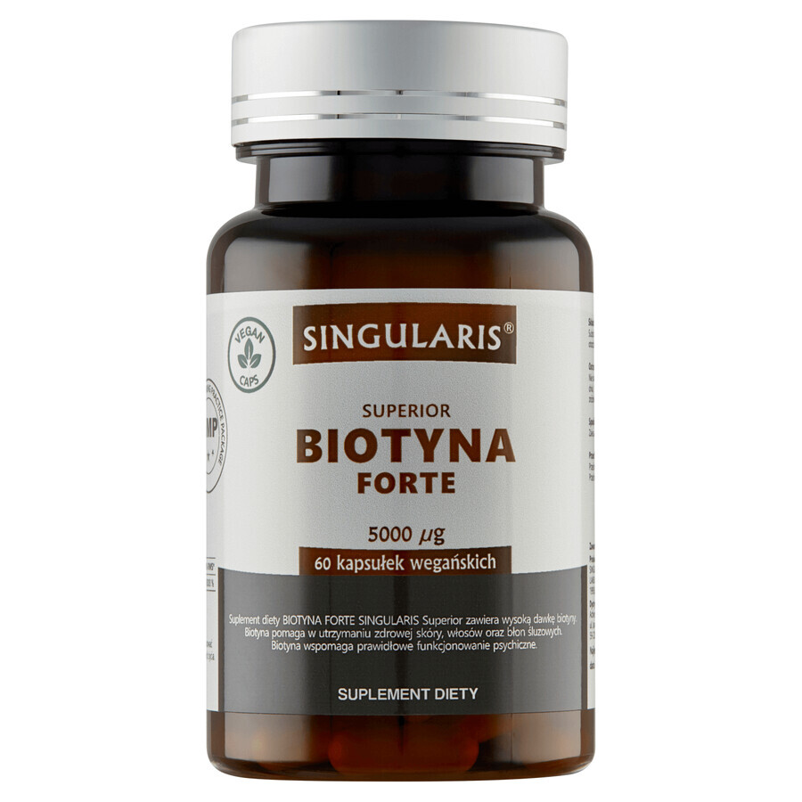 Integratore alimentare con Biotina 5000mcg, 60 capsule