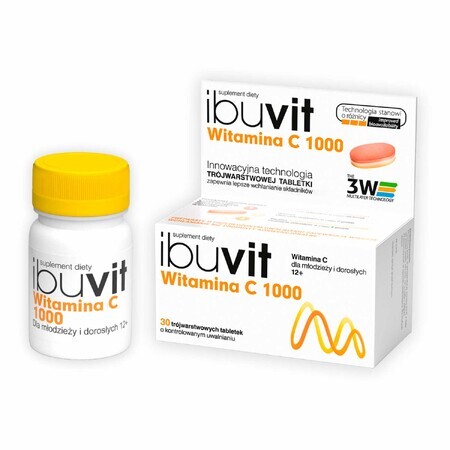 Ibuvit Witamina C 1000, 30 tabletek