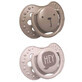 Lovi, Ciuccio in Silicone Dinamico 0-3m Hey Girl 22/885, Confezione da 2