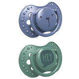 Lovi, Ciuccio in Silicone Dinamico 0-3m Hey Boy 22/885, Confezione da 2