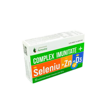 Selenium + Zn + D3 Immunity Complex, 30 capsule, Remedia