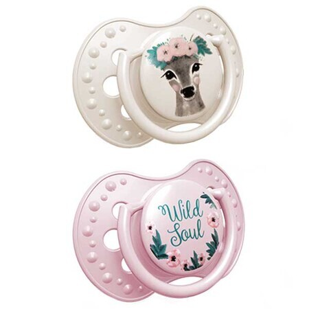 Lovi, Set 2 Succhietti in Silicone Dinamico 0-3m Wild Soul Girl 22/882