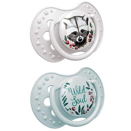 Lovi, Set di 2 Ciucci Dinamici in Silicone 6-18m Wild Soul Boy 22/884