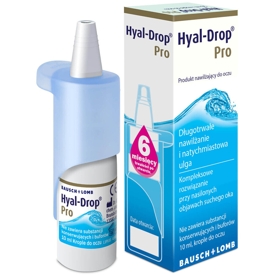 Gocce oculari Hyal-Drop Pro, 10 ml
