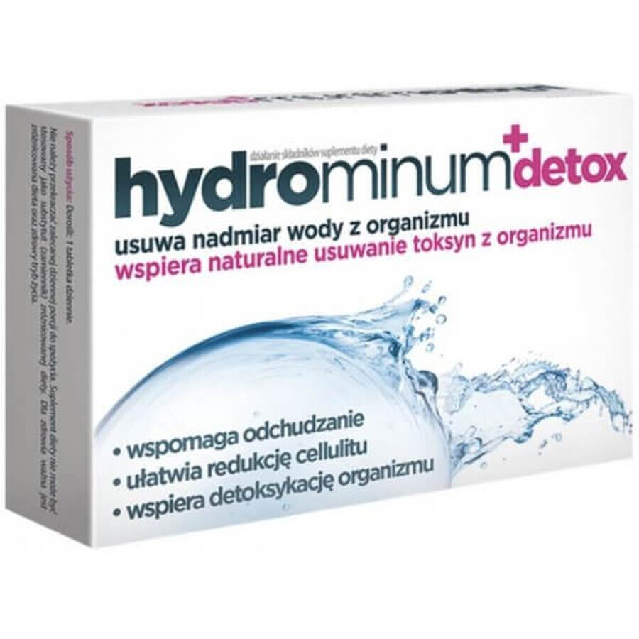 Hydrominum + Detox, 30 tabletek - Dugi termin wanoci!