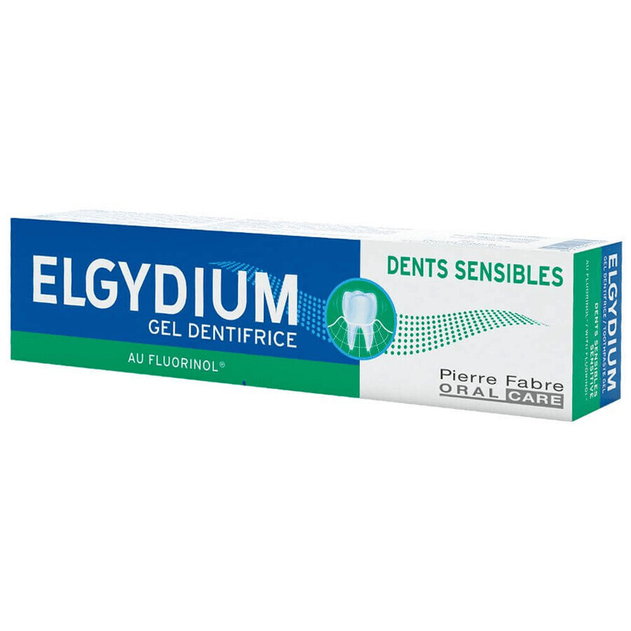 Elgydium Sensitive, Pasta do zbów w postaci elu, 75 ml