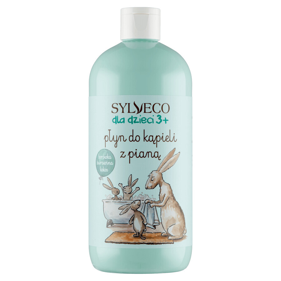 Bagno Schiuma Idratante per Bambini al 100% Naturale, con Estratti di Piante e Fitoattivi, 500 ml