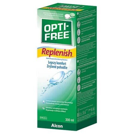 Soluzione Ottimale per Lenti a Contatto Opti-Free Replenish, 300 ml