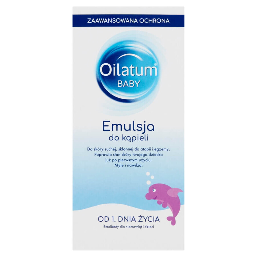 Olio Baby Emulsione per il Bagno 150 ml - Delicata Emulsione per il Bagno per la Pelle Sensibile dei Neonati