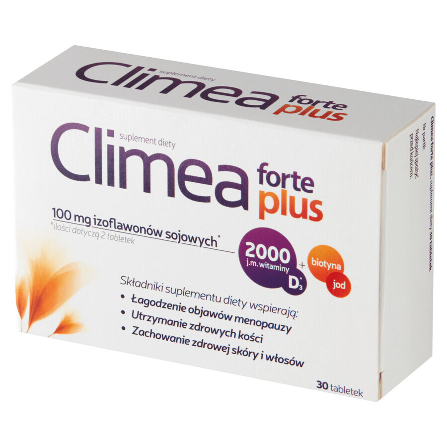 Climea Forte Plus Integratore Alimentare in Compresse, 30 pz. Il tuo modo naturale per migliorare il benessere e la salute. Trova l equilibrio con Climea.