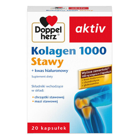 Doppelherz aktiv Colágeno 1000 Articulaciones, 20 cápsulas