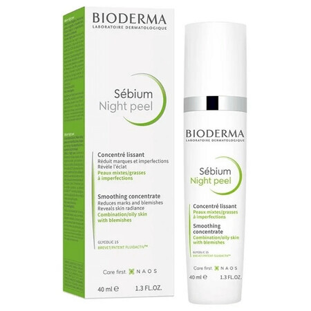 Bioderma Sebium Peeling de Noche, peeling de noche, 40 ml