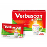 Verbascon Grip Kids, powder for dissolution, raspberry flavor, 10 sachets