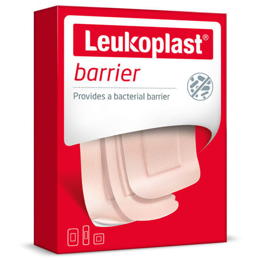 Leukoplast Barrier, pansements avec pansement, 3 tailles, 20 pièces