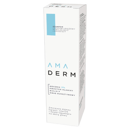 Amaderm, Shampoo antiforfora idratante e lenitivo, 150 ml