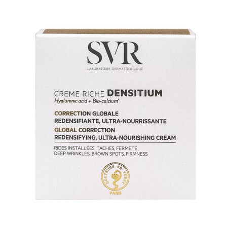 SVR Densitium Creme Riche, crema rassodante antirughe, pelle matura, secca e molto secca, 50 ml