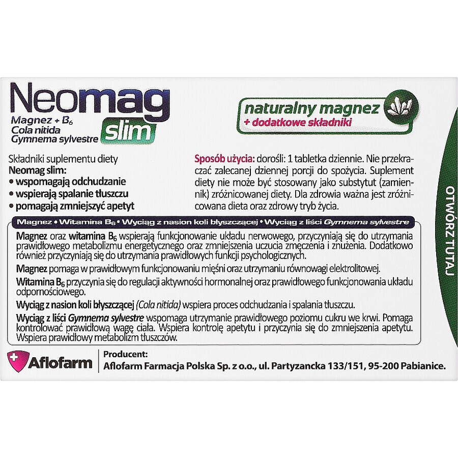 NeoMag Slim, 50 compresse