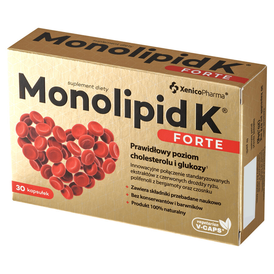 Monolipid K Forte, Integratore Alimentare in Capsule con Acido Alfa-Lipoico - 30 Compresse.