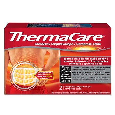 ThermaCare, compresses chauffantes pour le dos et les hanches, 2 pièces