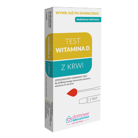 Test per Livello di Vitamina D - Kit Casa Farmacia | Misuratore Integrato | Salute e Benessere | Monitoraggio Salute Personale | Facile e Rapido