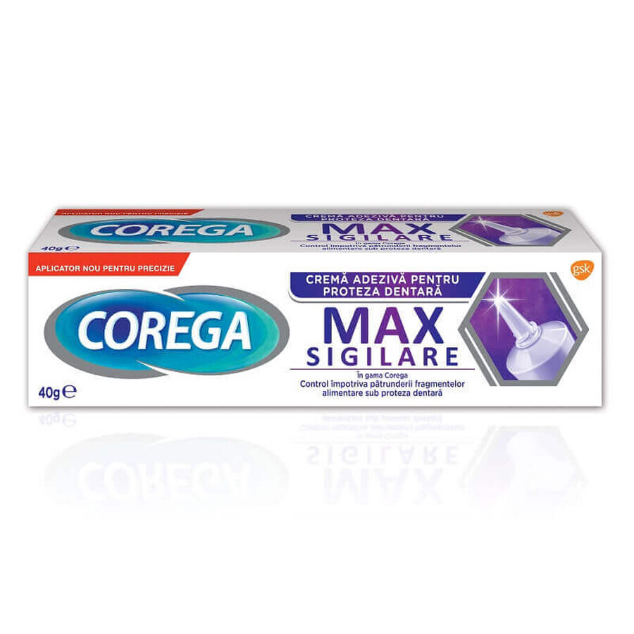 Crema adesiva per Denture Max Sealing Corega, 40 g, Gsk