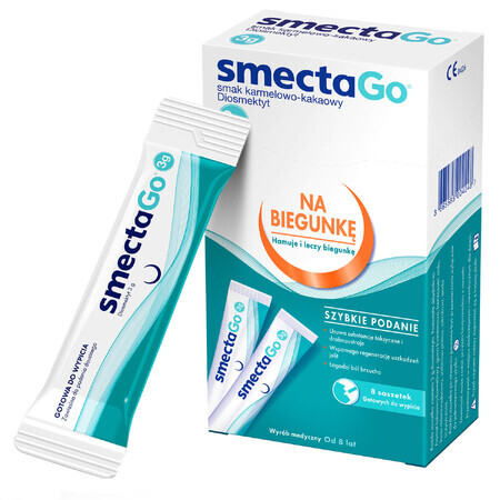 SmectaVia, confezione da 8 bustine - Kit di trattamento per disturbi gastrici