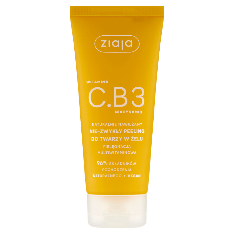 Ziaja, Gel Esfoliante Viso con Vitamina C e Niacinamide B3, 100 ml