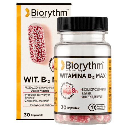 Biorythm Vitamin B12 Max, 30 capsules