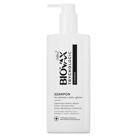 Biovax Trychologic Shampoo brizzolato per capelli e cuoio capelluto, 200 ml