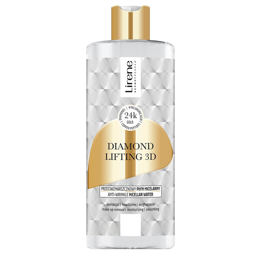 Lirene Diamond Lifting 3D, anti-rimpel micellaire vloeistof, 400 ml