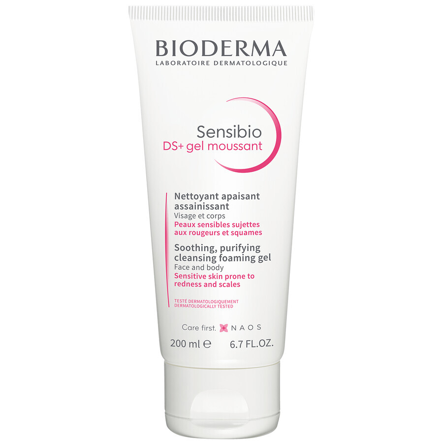 Bioderma Sensibio DS+ Gel detergente per pelle seborroica infiammata, 200 ml