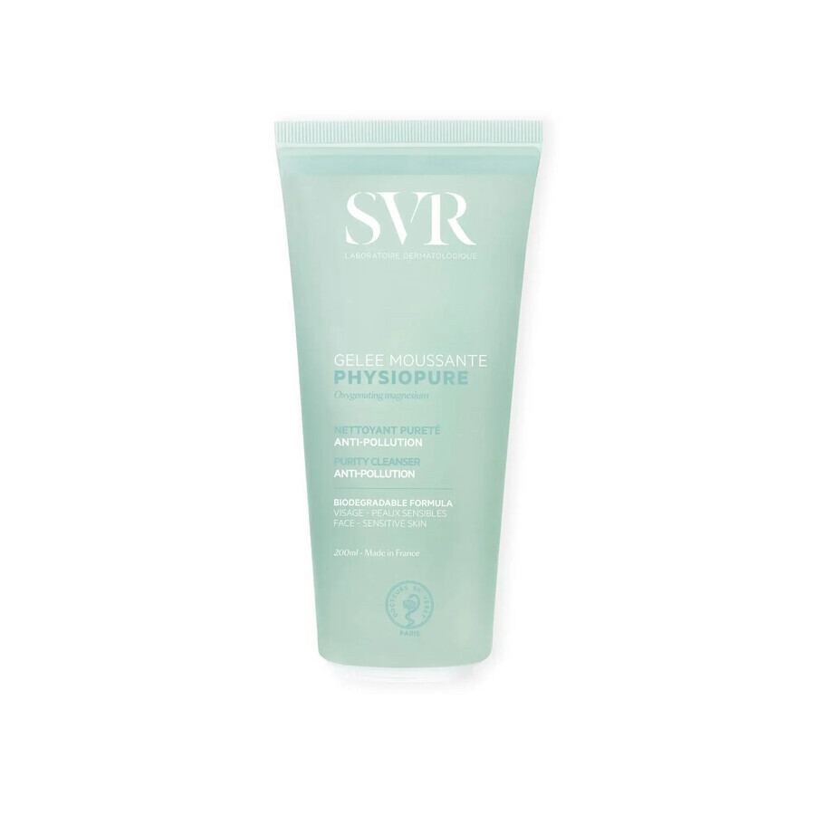 SVR Physiopure Reinigungsgel zur Reinigung, bekämpft Verschmutzungen, 200 ml.