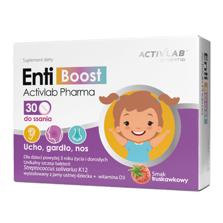 Attivatore immunitario EntiBoost di Activlab Pharma, 30 compresse da succhiare