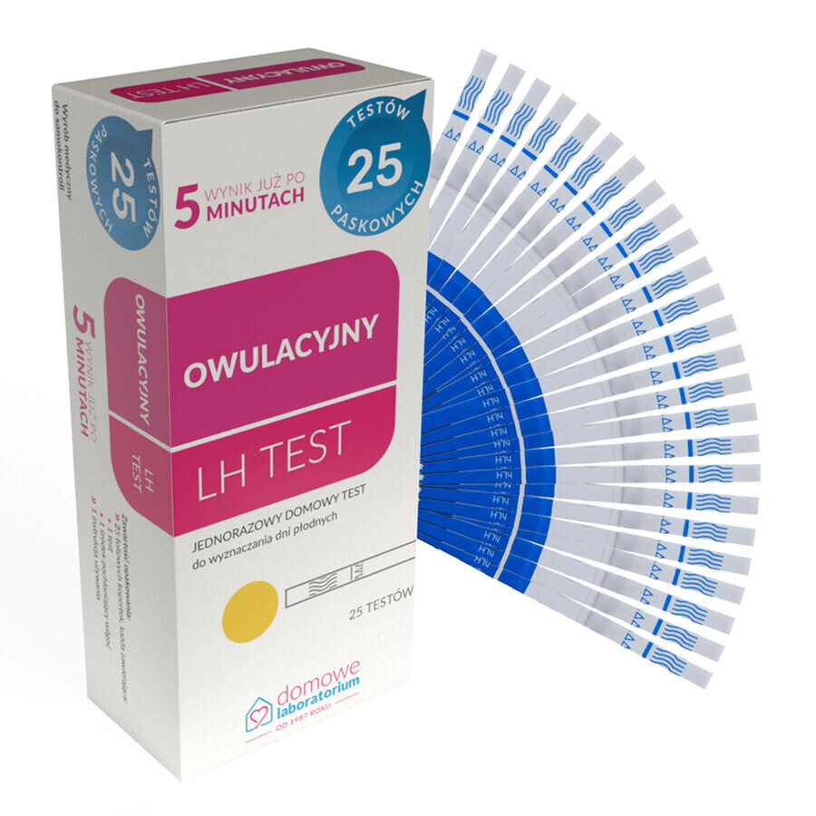Test di ovulazione LH Domowe Laboratorium, 25 pezzi, Hydrex Diagnostics recensioni