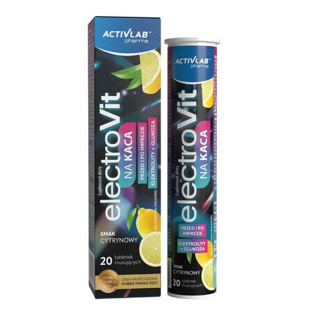 ActivLab Pharma ElectroVit Na Hangover, gusto limone, 20 compresse effervescenti
